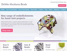 Tablet Screenshot of debbieabrahamsbeads.co.uk
